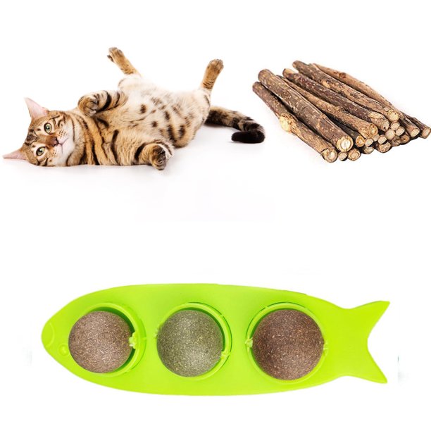 STEADY Catnip Wall Ball, Cat Catnip Wall Toy, Catnip Licking Ball