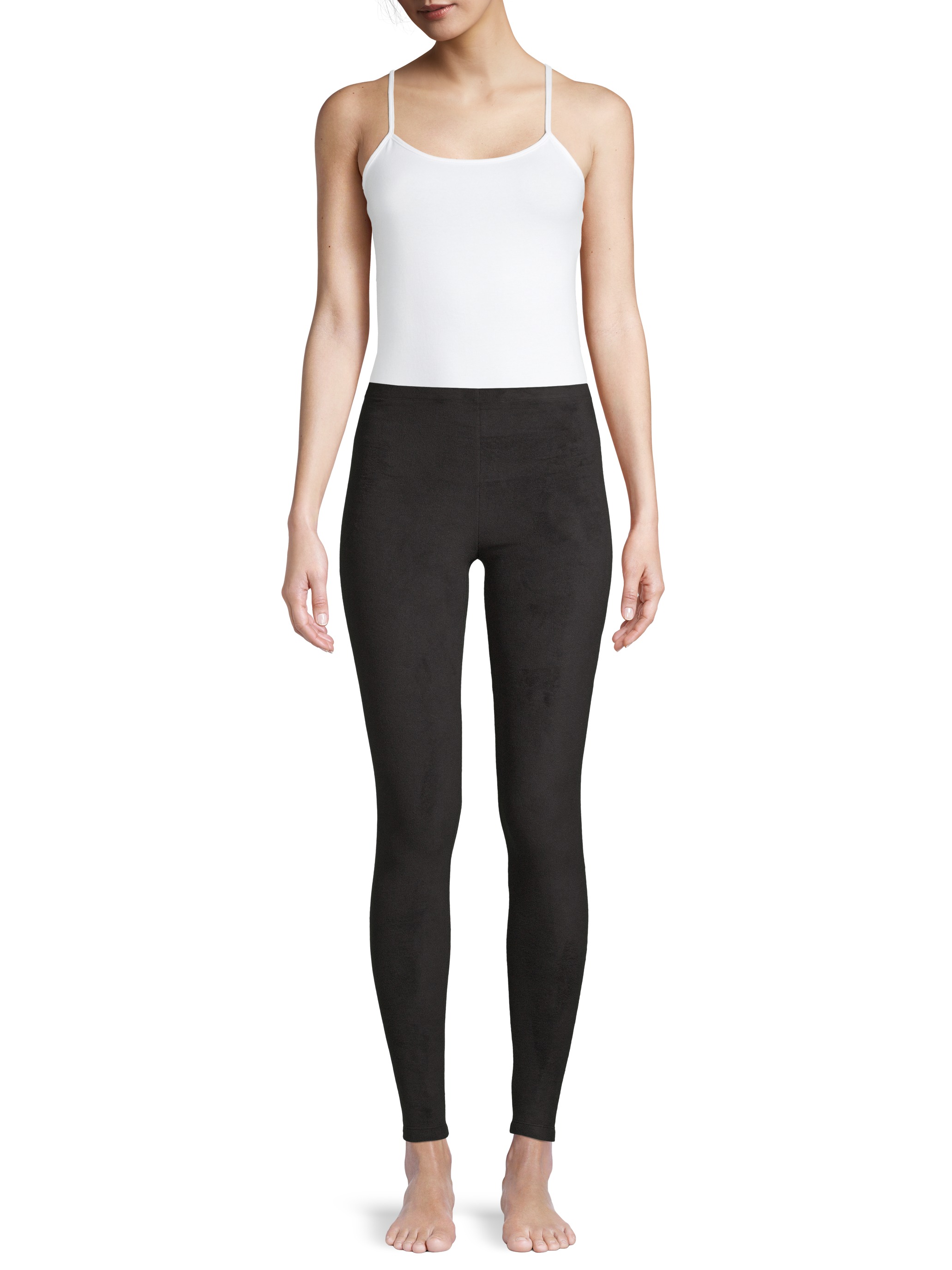 ClimateRight by Cuddl Duds Women's Stretch Fleece Base Layer Natural Rise Thermal Leggings - image 2 of 7