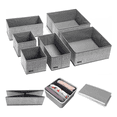 thumbnail image 2 of 6 Pcs Cajas De Almacenamiento Y Organizador De Ropa En Tela Belug,Gris, 2 of 5