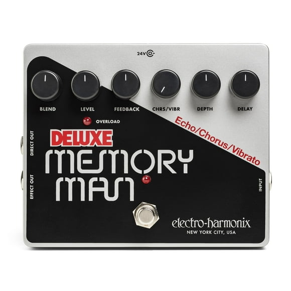 Pedal Electro-Harmonix Deluxe Memory Man analógico con retardo, estribillo y vibrato