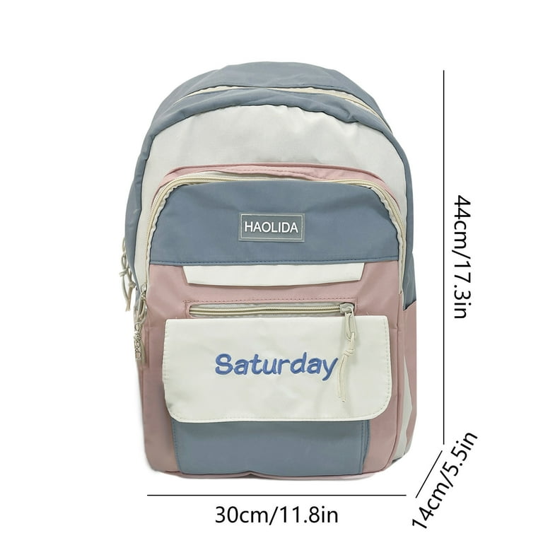 Lightweight Nylon Backpack with Laptop Compartment, Multiple Pockets for School Amazon.com: Lightweight School Backpack for Women Men, Black  main image 3
