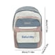 thumbnail image 3 of Mochila Escolar Para Estudiantes, Polister, 35, 5 X 25, 5 X 12, 5 Cm, Gran Capacidad, Mltiples Compartimentos, Para Estudiantes De Primaria, Secundaria Y Bachillerato, Paquete De 1, Azul, Ukhbmc, 3 of 8