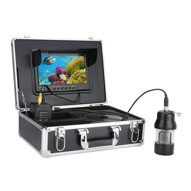 9 Inch DVR Recorder 20/50/100m Underwater Fishing Video Camera Fish Finder IP68 Waterproof 38 LEDs 360 Degree Rotating Camera ,Night Vision & Waterproof Design