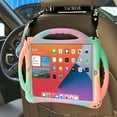 thumbnail image 6 of Kids iPad Case 10.2 Inch - Shockproof Silicone Cover with Tempered Glass Screen Protector & Strap - Compatible with iPad 9th/8th/7th Gen (2021/2020/2019) (Jelly Orange), 6 of 6