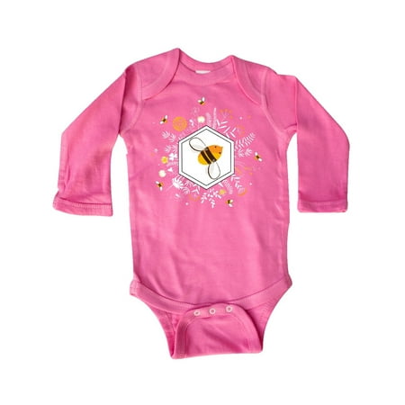 

Inktastic Honey Bee Gifts Beekeeper Gift Baby Boy or Baby Girl Long Sleeve Bodysuit