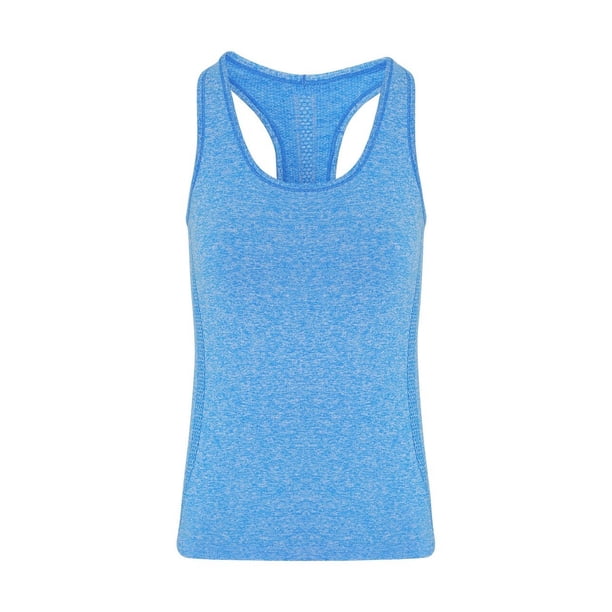 TriDri - Camiseta sin Mangas Multi Sport Esculpido para Mujer (Azul Zafiro)