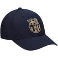 thumbnail image 2 of FC BARCELONA Official Licensed Soccer Cap Hat - Navy with Gold Monochrome Logo, 2 of 4