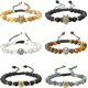 thumbnail image 2 of SZTXJ 6 Pack Mens Dragon/Lion/Panther Charm Bead Bracelet Natural Lava Rock Stone Bracelet, 8mm, 2 of 4