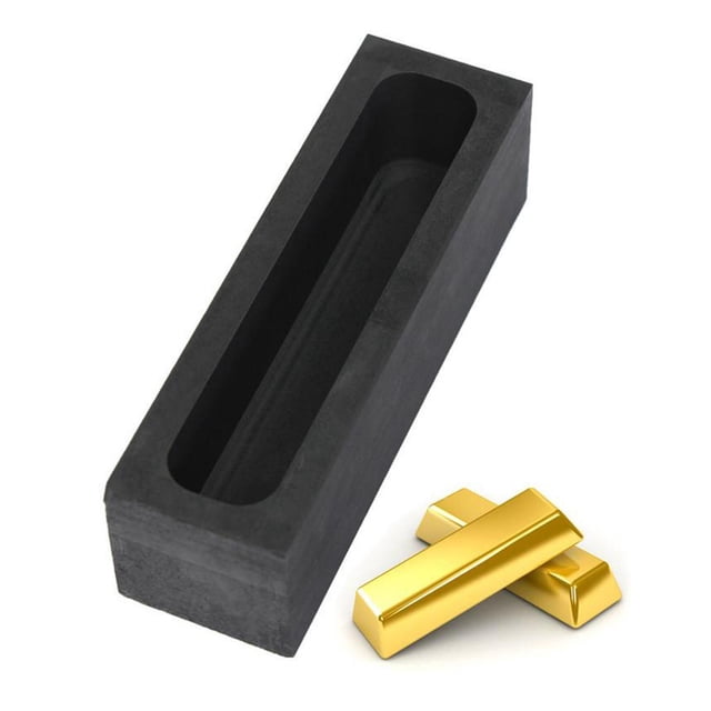 de Lingotes de Fundición de Fundición de Grafito 23 para Refinación de Producción de material de oro y material de plata Yinane Molde de lingotes de grafito de crisoles