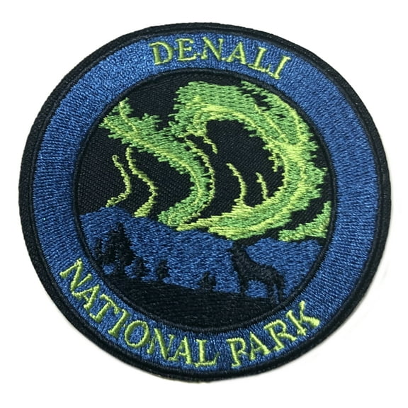 Denali National Park Embroidered Patch Iron/Sew-On Applique Travel Souvenir