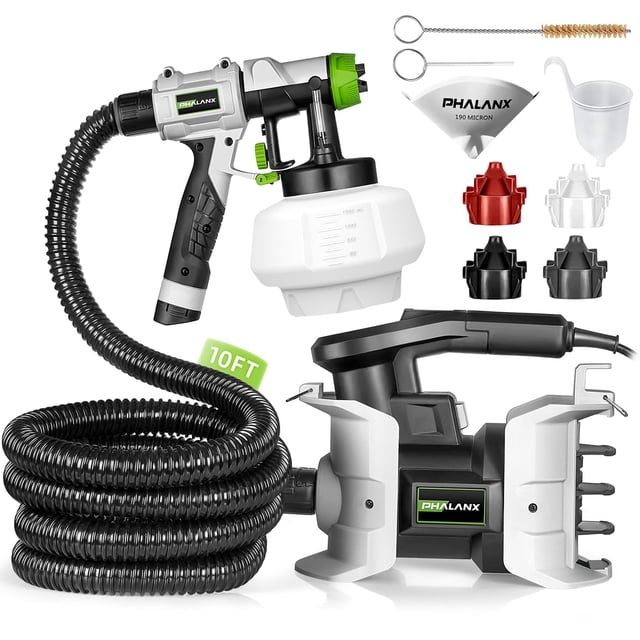 Pulverizador de pintura PHALANX 700W HVLP 150DIN-S eléctrico de 4 boquillas