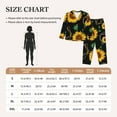 thumbnail image 6 of Kll Flower Print Women'S Long Sleeve Pajamas With Pants Sleepwear Loungewear 2 Set-Xx-Large, 6 of 9