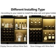 thumbnail image 7 of ZzistarWine Bar Cabinet with LED Light, Home Coffee Cabinet with Wine Rack and Glass Holder, Freestanding Liquor Cabinet for Living Room, Dining Room, 7 of 7