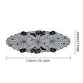 thumbnail image 3 of Cheapark Lace Web Table Runner With Pumpkin Skull Design - Fireplace Scarf Curtain Decor - Gothic Dining Table Setting For Halloween Party, 3 of 7