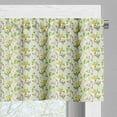 thumbnail image 3 of Ambesonne Botanical Valance Pack of 2, Summer Birds As Flowers, 54"X18", Lime Green Yellow and Beige, 3 of 5