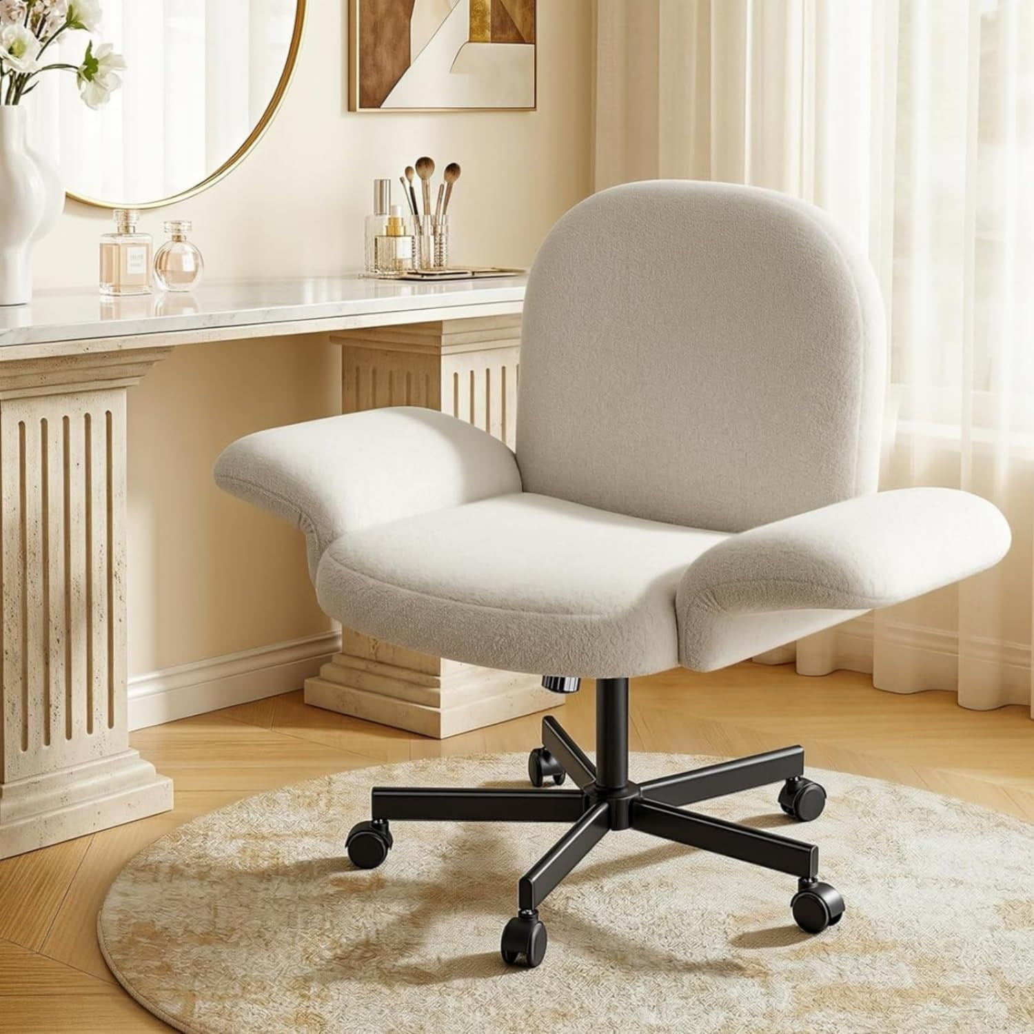 office chair with adjustable armrestsampwheels product
