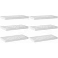 thumbnail image 1 of Repisas Flotantes Montadas en la Pared Negras para Baño, Dormitorio y Cocina - Estantes de Almacenamiento y Decoración de Habitación con Capacidad de 10kg,Repisa Colgante para Almacenamiento-6pack, 1 of 8