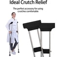 thumbnail image 2 of Crutch Pads & Hand Grips - Comfortable, Breathable, Machine Washable Padding - Moisture Wicking & Odor Reducing Pillow Accessory Covers for Adult & Youth Walking Crutches, 2 of 5