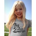 thumbnail image 3 of Gift for Big Sister 2021 Outfit Siblings Infant Girls' Fitted T-Shirt 3T Red, 3 of 5