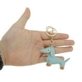 thumbnail image 4 of Unique Bargains 1 Pc Handbag Charms Keychains Dog Keychain Bag Accessories Blue Green, 4 of 5