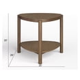 thumbnail image 2 of Magnussen Home Hadleigh Brown Honey Shaped Accent End Table, 2 of 3