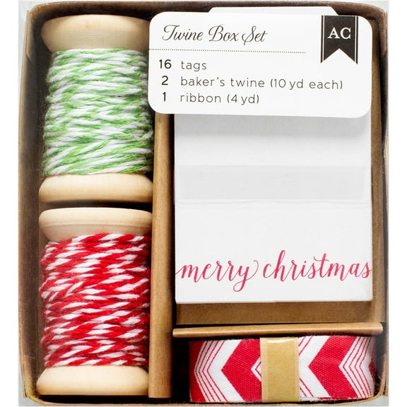 American Crafts Twe Boxes Red And Green