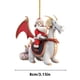 thumbnail image 3 of Decoración Del Festival de Santa Claus y El Dragón Blanco, Acrílico 2D, Decoración Del Hogar, Colgante Plano, 3 of 6
