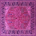 thumbnail image 1 of Ahgly Company Indoor Square Oriental Pink Industrial Area Rugs, 8' Square, 1 of 4