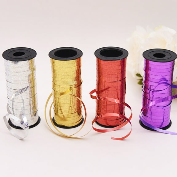 PTOOTP Balloon Ties Ribbons for Wrapping, 5 Rolls and Easy to Use Party Decoration Supplies