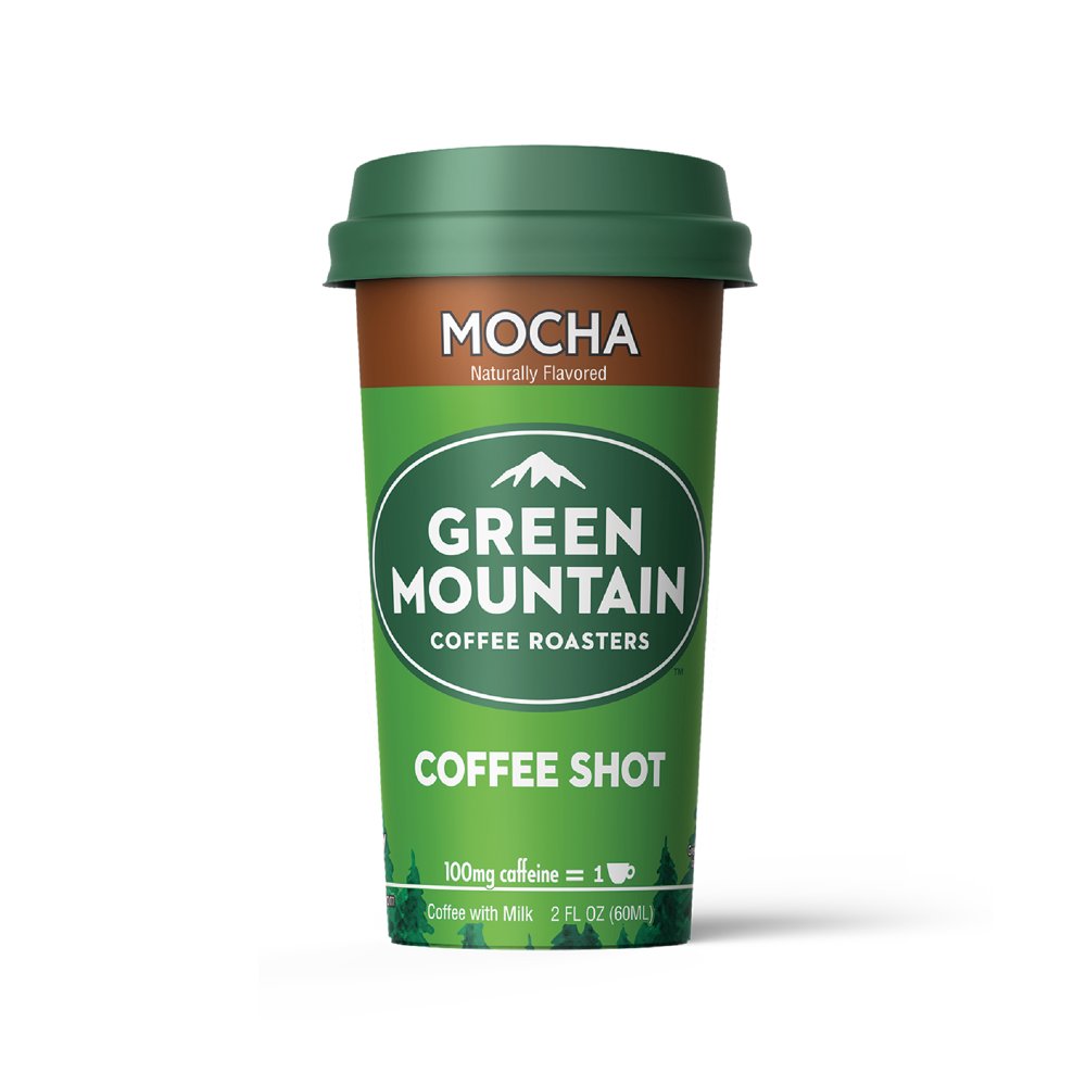 Green Mountain Coffee Shots 100mg Caffeine, Mocha, Premium coffee