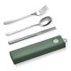 thumbnail image 3 of Inteprter Juegos de vajilla 304, utensilios de cocina, juego de utensilios de acero inoxidable, juegos de vajilla portátiles, cucharas irrompibles con Mostrada Tipo 4 Inteprter HA012710-04, 3 of 6