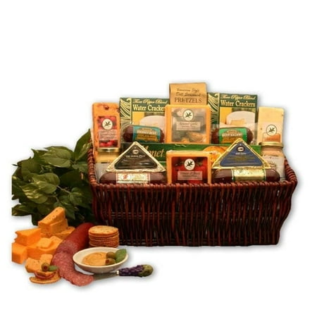 - Gift Basket Drop Shipping The Classic Gourmet Meat & Cheese Small Sampler Handpacked Basket