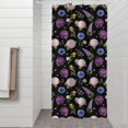 thumbnail image 2 of Pioneer Flower Floral Print Pattern Shower Curtain 36"x72", Bathroom Decorative Shower Curtain Set with 12 Hooks, Waterproof Washable, 2 of 6