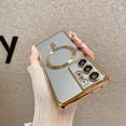 thumbnail image 2 of for Samsung Galaxy S22 Plus Case Compatible with Magsafe Wireless Charging,with Camera Protector Transparent for Samsung Galaxy S22 Plus Soft Cover Luxury (S22plus,Gold), 2 of 9