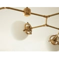 thumbnail image 5 of 8 Light Linear Globe Mid Century Brass Sputnik chandelier light Fixture, 5 of 10