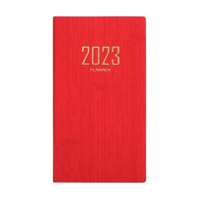 Calendario de planificación Zulema Cuaderno de agenda mensual Rojo