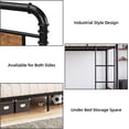 thumbnail image 5 of Metal Bunk Bed Twin Over Twin Heavy Duty Twin Size Convertible Bunk Bed with Guardrail & Ladders, Noise Free, No Box Spring Needed, Vintage Black, 5 of 5