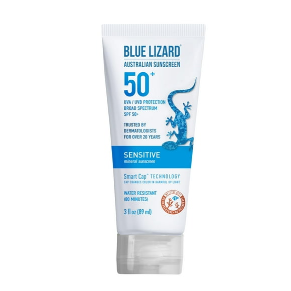 Protector solar Blue Lizard SENSITIVE Mineral SPF 50+ 90 ml
