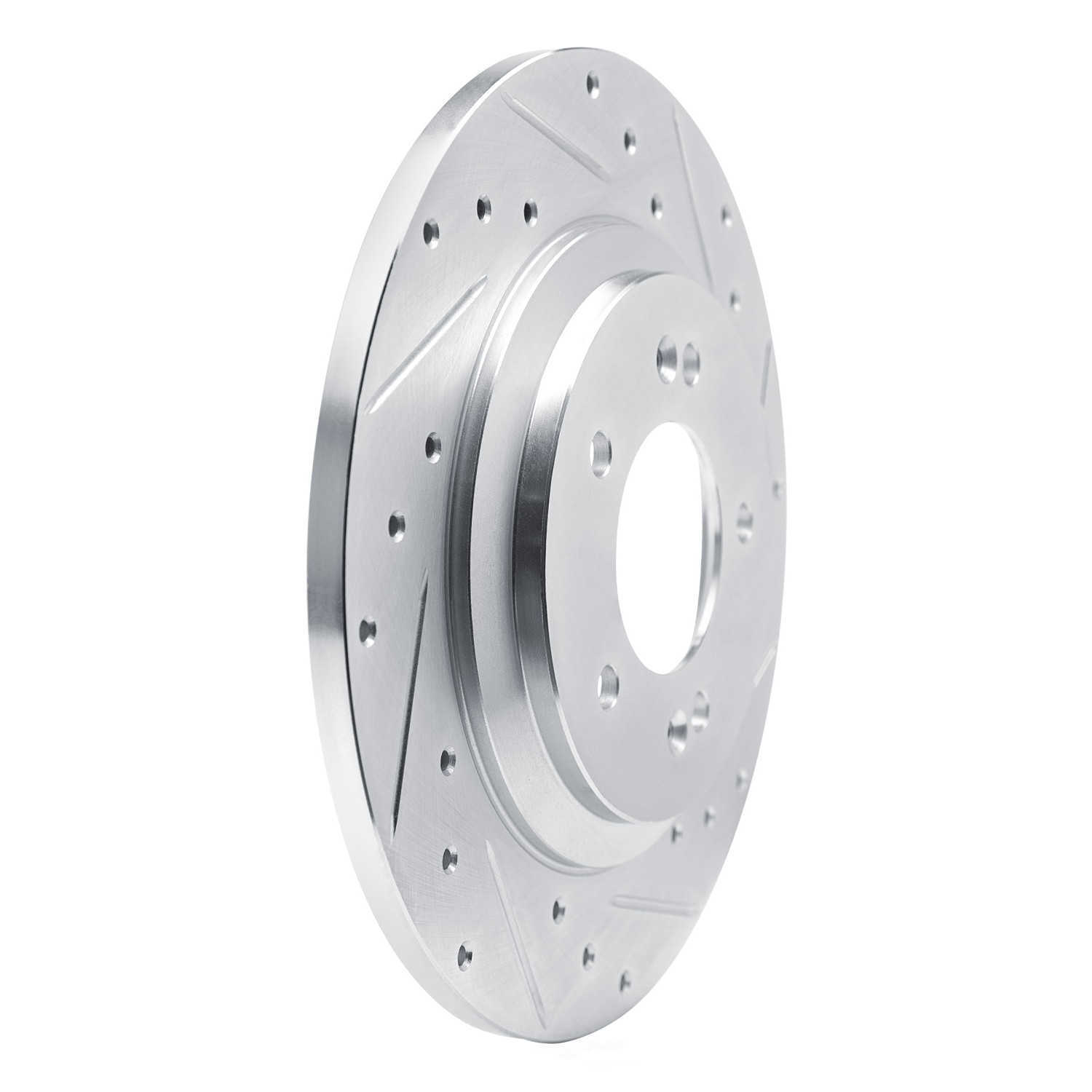 Dynamic Friction Company 631-03065R DFC Brake Rotor - Drilled And Slotted - Silver
