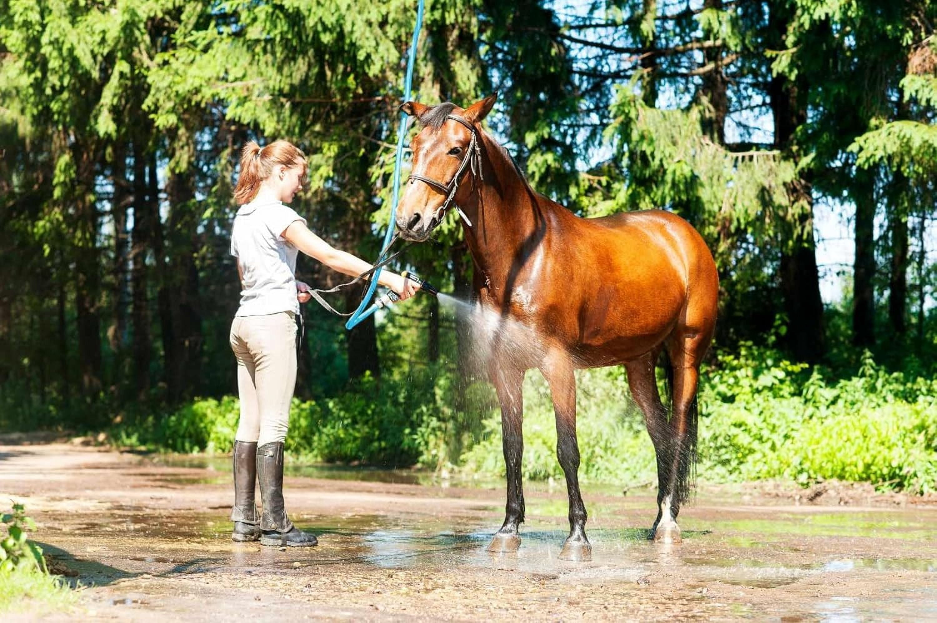 AG-Lite 5/8" x 100 ft Irrigation Hose, 100% Rubber, 500 PSI, Agriculture Grade, Lightweight & Flexible, 3/4" GHT Brass Fittings, Hot & Cold Water Use, Kink Resistant, 10-Year Warranty
