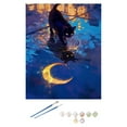 thumbnail image 1 of Moon Cat DIY Digital Oil Painting Healing Coloring Painting Oil, 1 of 8