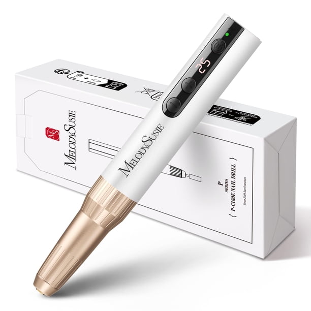 Taladro eléctrico para uñas MelodySusie recargable 25000 RPM PC180E