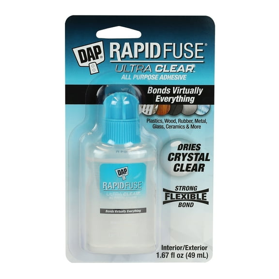 DAP Products Rapidfuse Ultra Clear All Purpose Adhesive, 1.67 Oz 7079800180