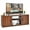 Walnut, variant on Costway 58'' TV Stand Entertainment Console Center W/ 2 Cabinets for 65'' TV Walnut