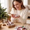 thumbnail image 3 of 2026 Christmas Home Party Decoration Santa Claus Snowman Glass Pendant Christmas Tree Decoration Scene Arrangement Christmas Celebration Party Supplies, 3 of 5