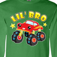thumbnail image 4 of Inktastic Monster Truck Little Bro Long Sleeve T-Shirt, 4 of 5