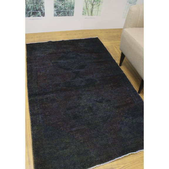 Vintage Pembe Purple/Brown Rug, 4'0" x 6'4"