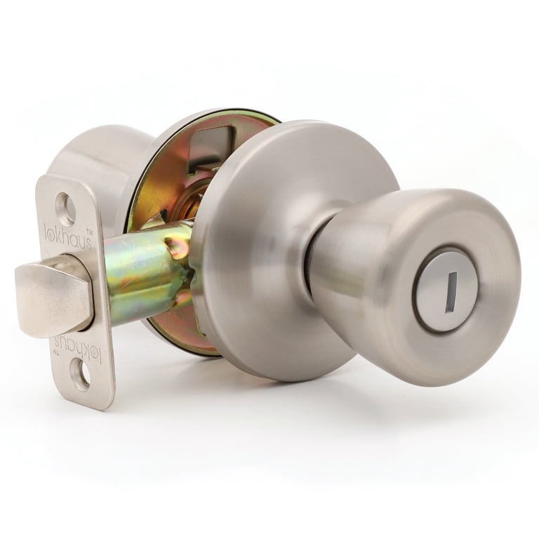 Lokhaus Privacy Tulip Doorknob Satin Nickel Twin Size - Walmart.com
