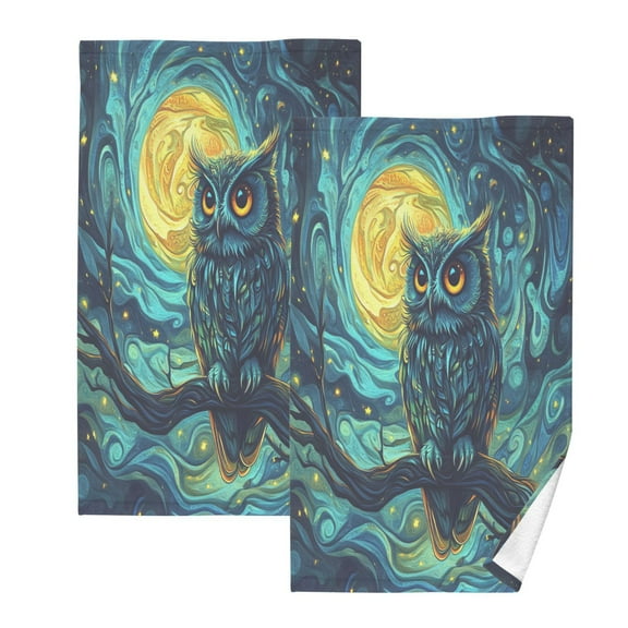 BZSMCE Face Towel Hand Towel Bath Towel Cotton Bath Towel Sets Hand Bath Towels Fashion Moonlit Guardian Pattern