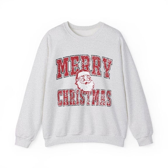 Santa Merry and Bright Sweatshirt, Xmas Sweatshirt 2025 - Sizes S-5XL ,Art Print JSC